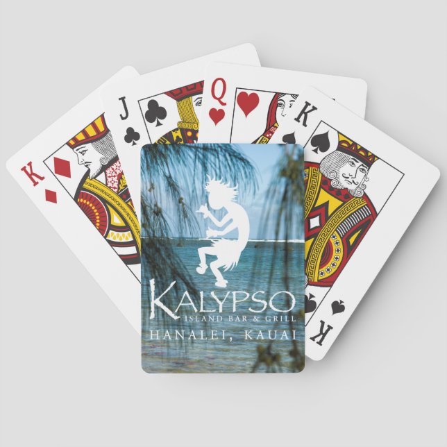 Jeu De Cartes Logo de Kalypso Kane dans le blanc (dos)