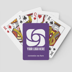 Jeu De Cartes Logo de l'entreprise violet pour le marketing comm