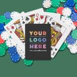 Jeu De Cartes Logo d'entreprise personnalisé Noir de marque prom<br><div class="desc">Présentez notre logo d'entreprise sur mesure Promotional Branded Black Playing Cards - le mélange parfait de style, de sophistication et de puissance marketing! Ces cartes de jeu sont conçues pour élever votre marque d'entreprise au niveau supérieur, avec votre propre logo bien en évidence sur le design noir et blanc élégant....</div>