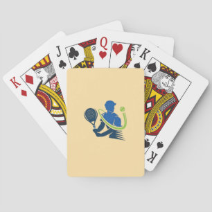Jeu De Cartes Logo du club de tennis - Action dynamique, Style s