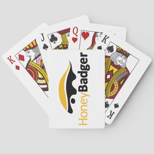 Jeu De Cartes Logo Honey Badger (dos)