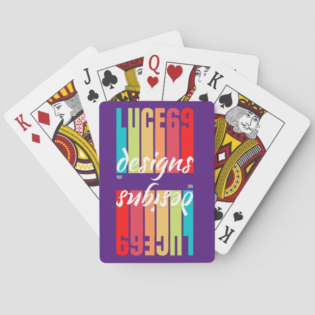 Jeu De Cartes Logo "LUCE69 DESIGNS" (dos)