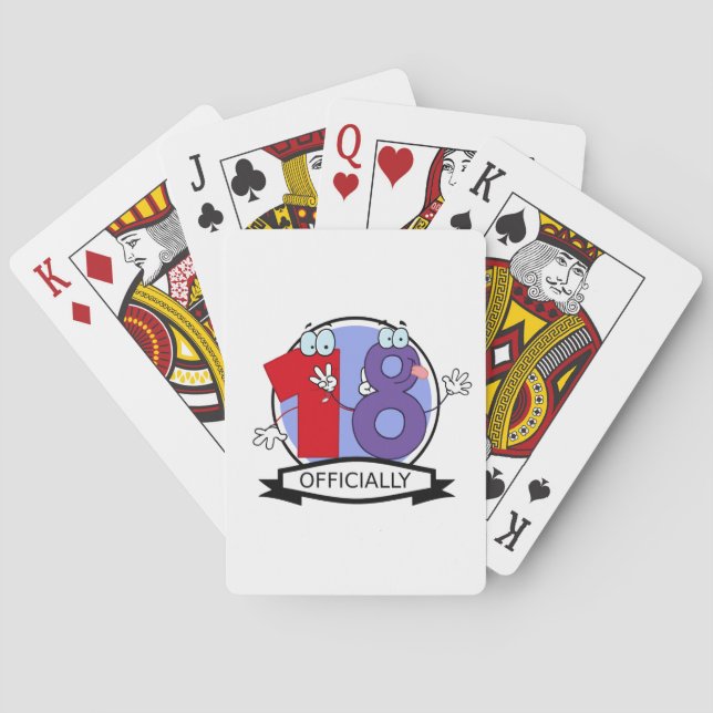 Jeu De Cartes Logo officiel 18 Anniversaire (dos)