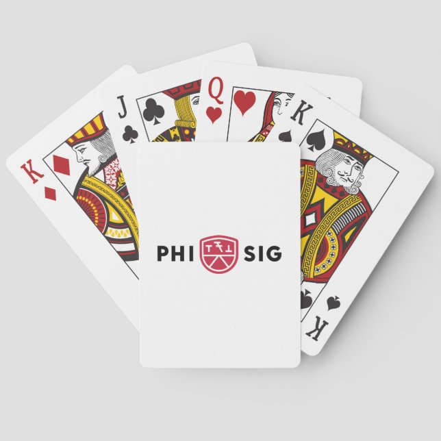 Jeu De Cartes Logo Phi Sigma Kappa (dos)