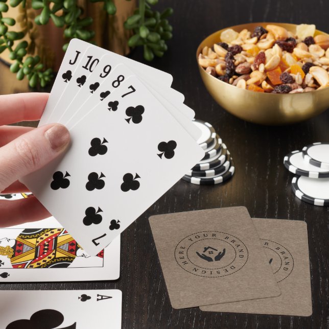 Jeu De Cartes Logo professionnel classique personnalisé et code  (In Situ)