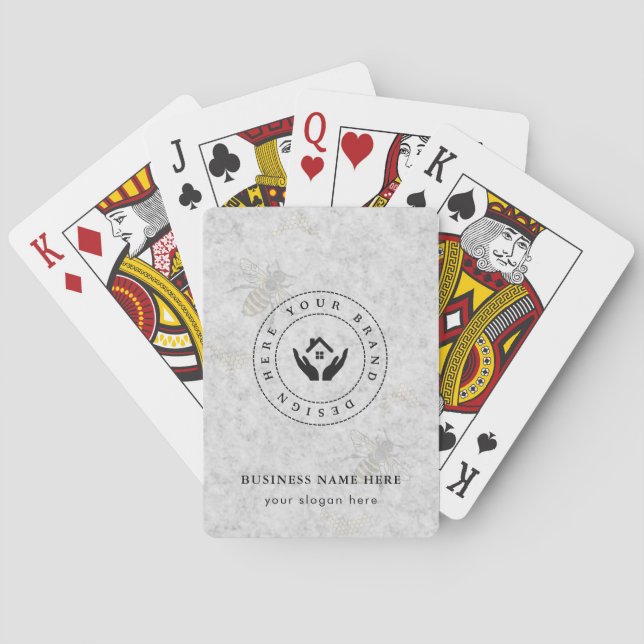 Jeu De Cartes Logo professionnel classique personnalisé et code  (dos)