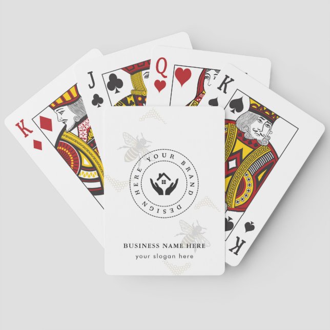 Jeu De Cartes Logo professionnel classique personnalisé et code  (dos)