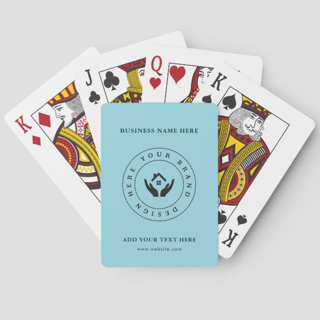 Jeu De Cartes Logo professionnel classique personnalisé et code  (dos)