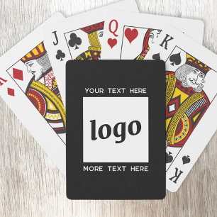 Jeu De Cartes Logo Simple Avec Entreprise Texte