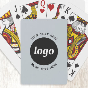 Jeu De Cartes Logo Simple Avec Texte Professionnel Promotionnel 