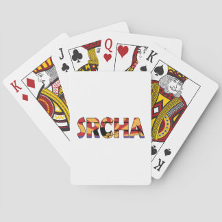Jeu De Cartes Logo SRCHA Lecture seule des cartes