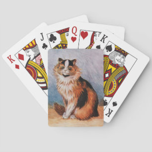Jeu De Cartes Lois Wain Vintage Calico Cat Lecture Cartes