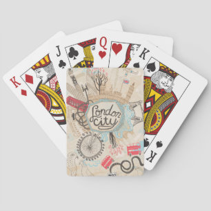 Jeu De Cartes London City Doodle Art