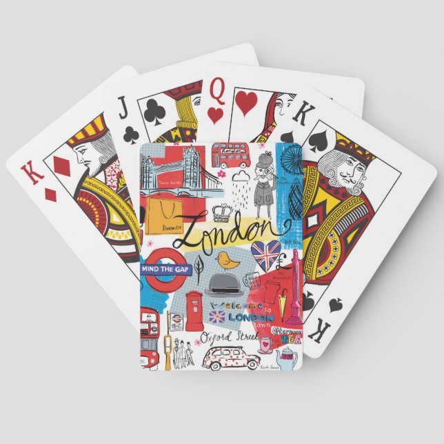 Jeu De Cartes Londres, Angleterre (dos)