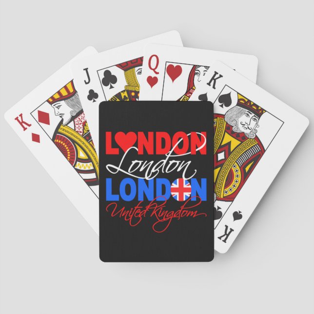 Jeu De Cartes Londres jouant aux cartes (dos)