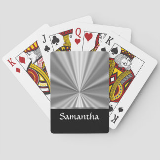 Jeu De Cartes look argent et noir