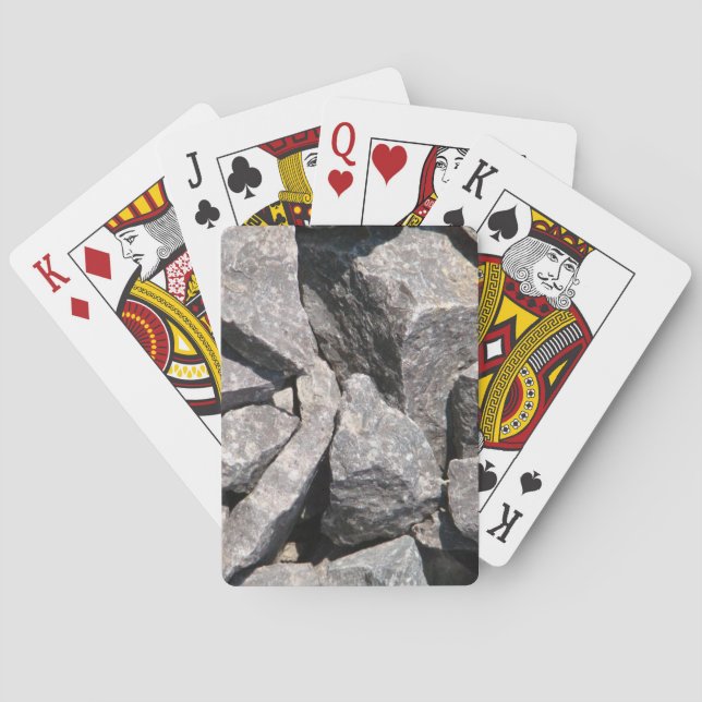 Jeu De Cartes Loose Rough Granite Rock Jouer Cartes (dos)
