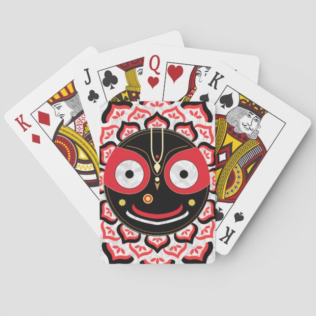 Jeu De Cartes Lord Jagannath Face Chakra Hindu Deity (dos)