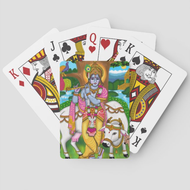 Jeu De Cartes Lord Krishna Jouer des cartes (dos)