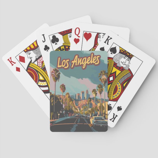 Jeu De Cartes Los Angeles California Vintage (dos)