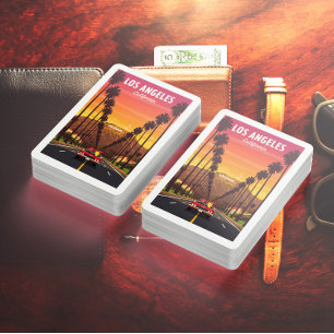 Jeu De Cartes Los Angeles vintage Californie