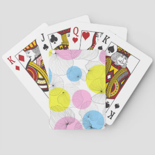 Jeu De Cartes Lotus Feuille Colorful Spots Motif