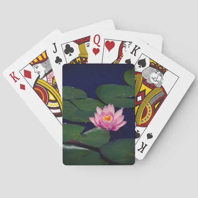 Jeu De Cartes Lotus Nénuphar Rose Jouer Cartes (dos)