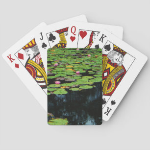 Jeu De Cartes lotus rose noir