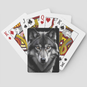Jeu De Cartes Loup Faune Majestueuse Nature Vie Papier Peint Art