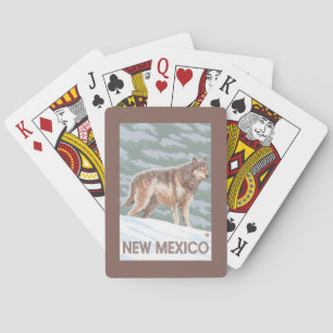 Jeu De Cartes Loup gris StandingNew Mexique