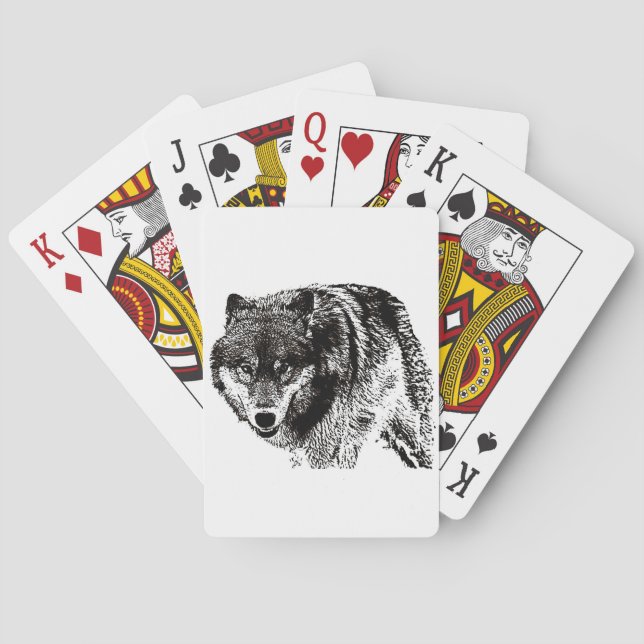 Jeu De Cartes Loup sauvage (dos)