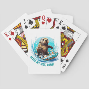 Jeu De Cartes Loutre 841 Loutre qui fait du Surf Elle vole des p