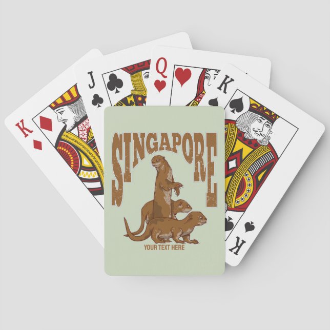Jeu De Cartes Loutres de mer Singapour (dos)