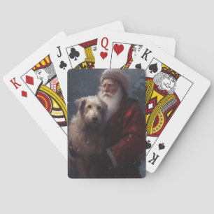 Jeu De Cartes Louveteau avec le Père Noël Noël Festif