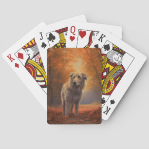 Jeu De Cartes Louveteau dans la chute des feuilles d'automne ins