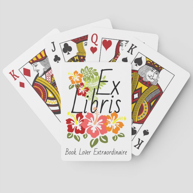 Jeu De Cartes Louveur du livre d'Hibiscus coloré (dos)
