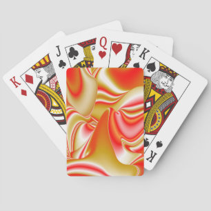 Jeu De Cartes Love and Gold Abstrait 3D Rainbowart