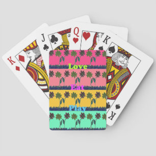 Jeu De Cartes Love Eat Play Art Print
