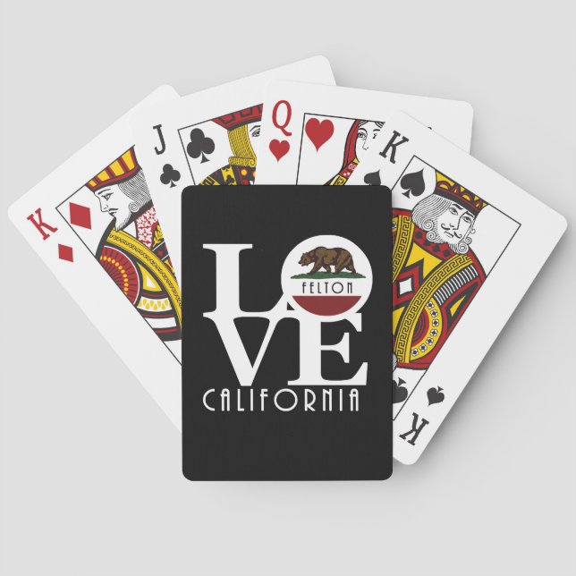 Jeu De Cartes LOVE Felton Californie (dos)