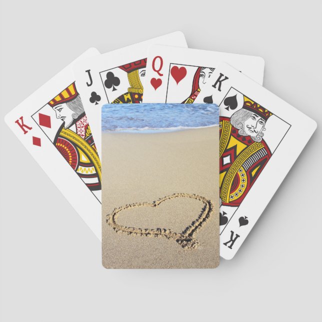 Jeu De Cartes Love Heart Beach (dos)