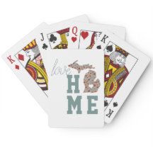 Love Home État Du Michigan Pépites Modèle Floral