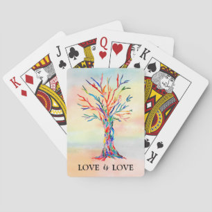Jeu De Cartes Love is Love Rainbow Tree Playing Cards
