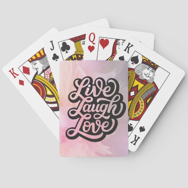 Jeu De Cartes Love Love Floral Playing Cards (dos)