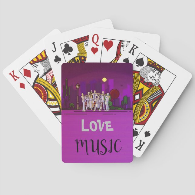 Jeu De Cartes Love Music (dos)