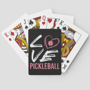 Jeu De Cartes Love Pickleball Coeur Pickle Ball Femmes Filles En