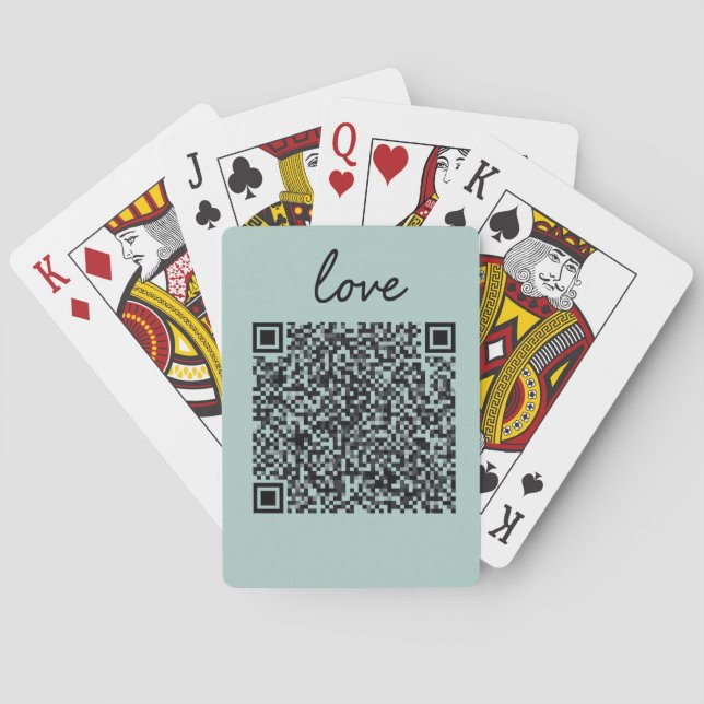 Jeu De Cartes Love QR Code (dos)