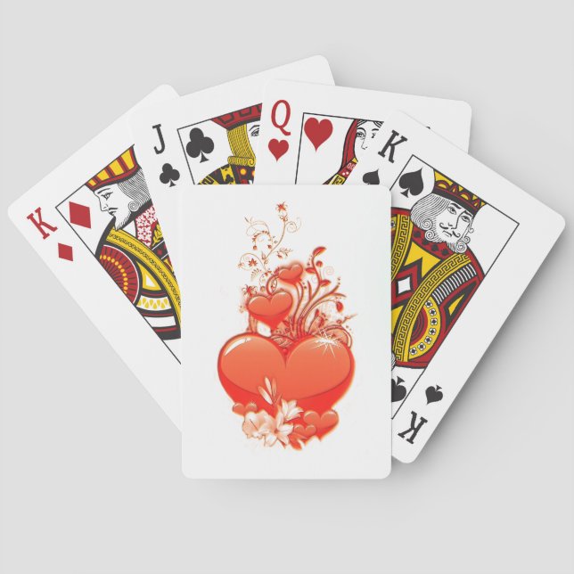 Jeu De Cartes Love you heart valentine (dos)