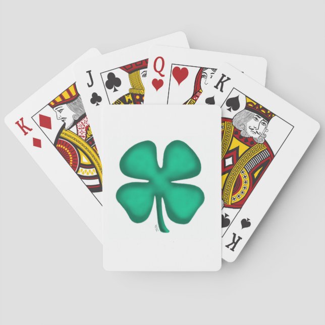 Jeu De Cartes Lucky 4 Leaf Irish Clover Poker jouer aux cartes (dos)