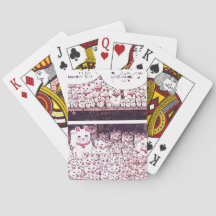 Lucky Cat Cartoon Strip Japonais Waving Kitty