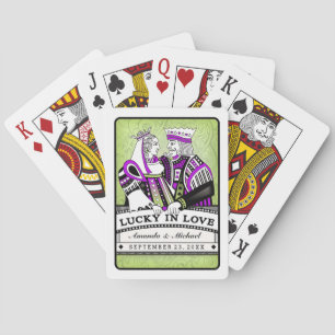 Jeu De Cartes Lucky in Love Lavender & Lime Jouer des cartes